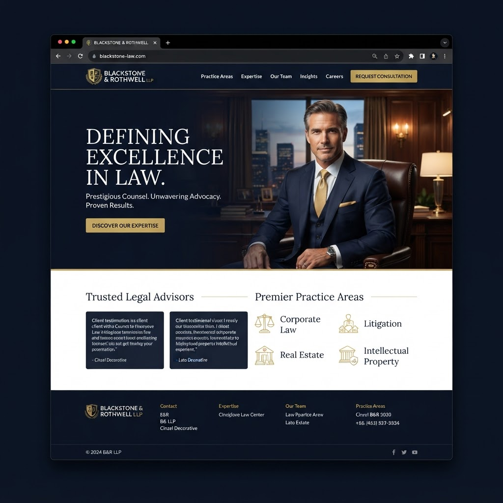 Diseño conceptual de sitio web para Estudio Jurídico